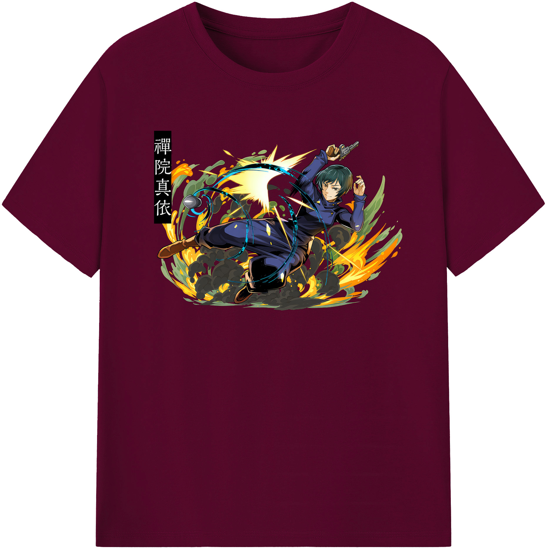 （画像用） 呪術廻戦 Jujutsu Kaisen レディースカジュアルプリントTシャツ（綿100％）